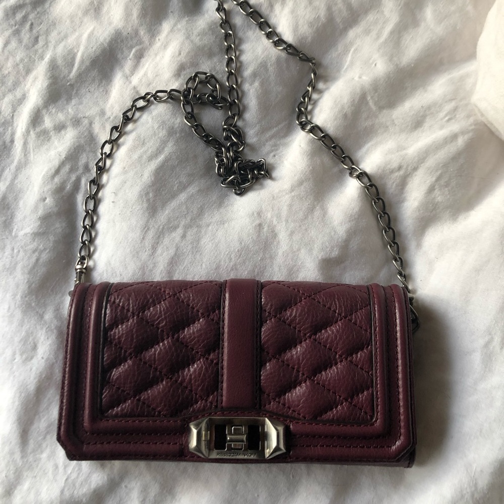 Rebecca Minkoff crossbody burgundy not purple .
